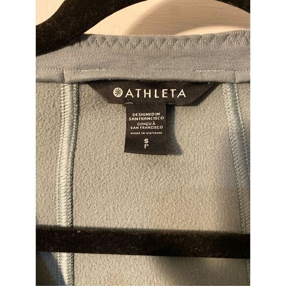 Athleta women’s Moto jacket, sweatshirt, minimalist, green full, zip size small - Picture 5 of 5